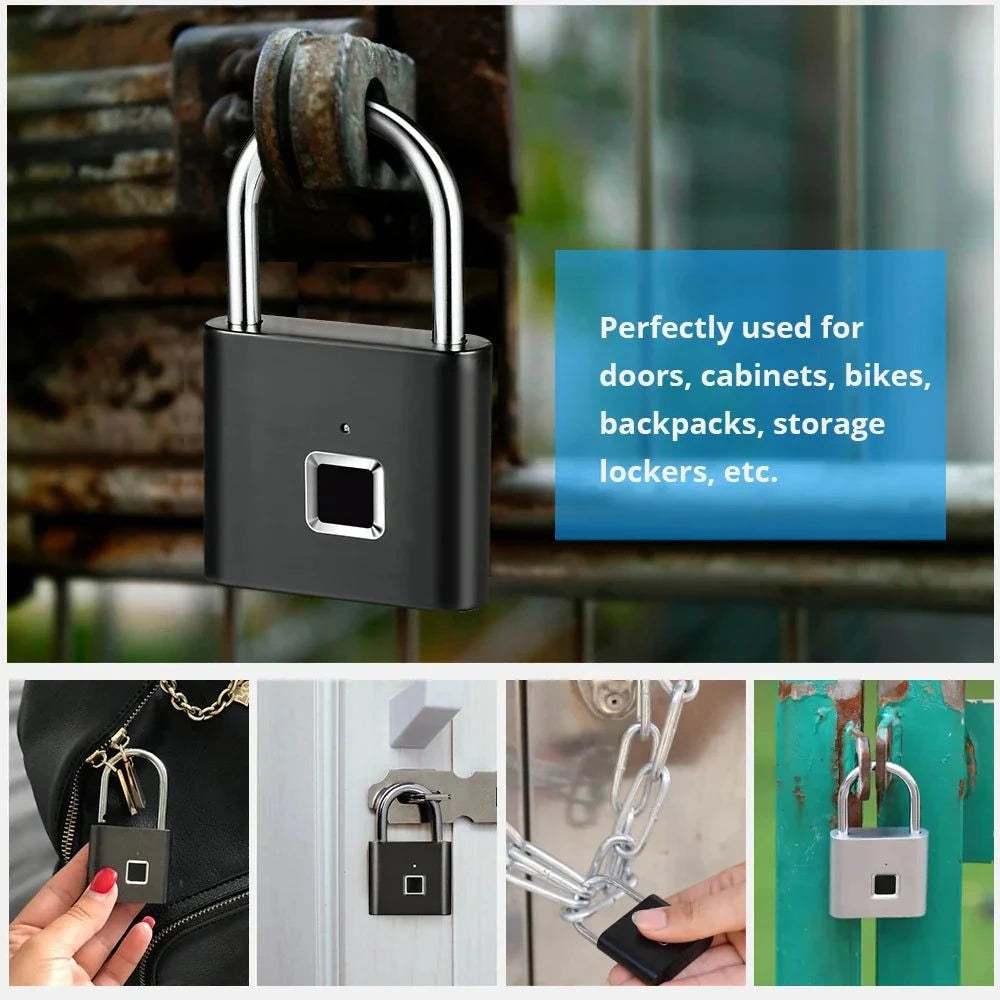Waterproof Smart Fingerprint Padlock