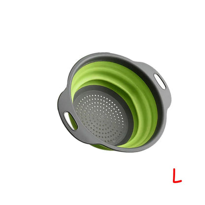 Round Folding Colander Strainer