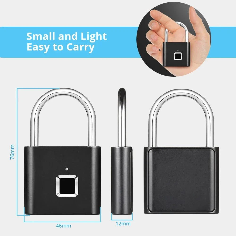 Waterproof Smart Fingerprint Padlock
