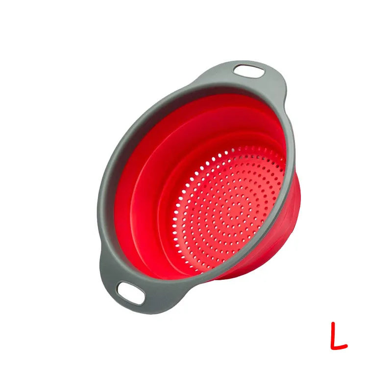 Round Folding Colander Strainer