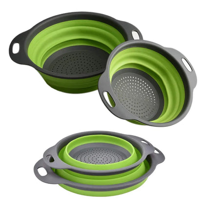 Round Folding Colander Strainer