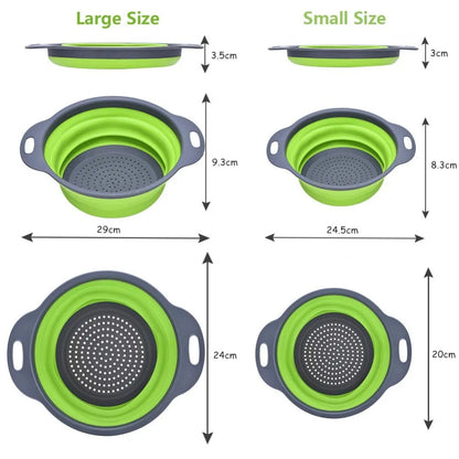 Round Folding Colander Strainer