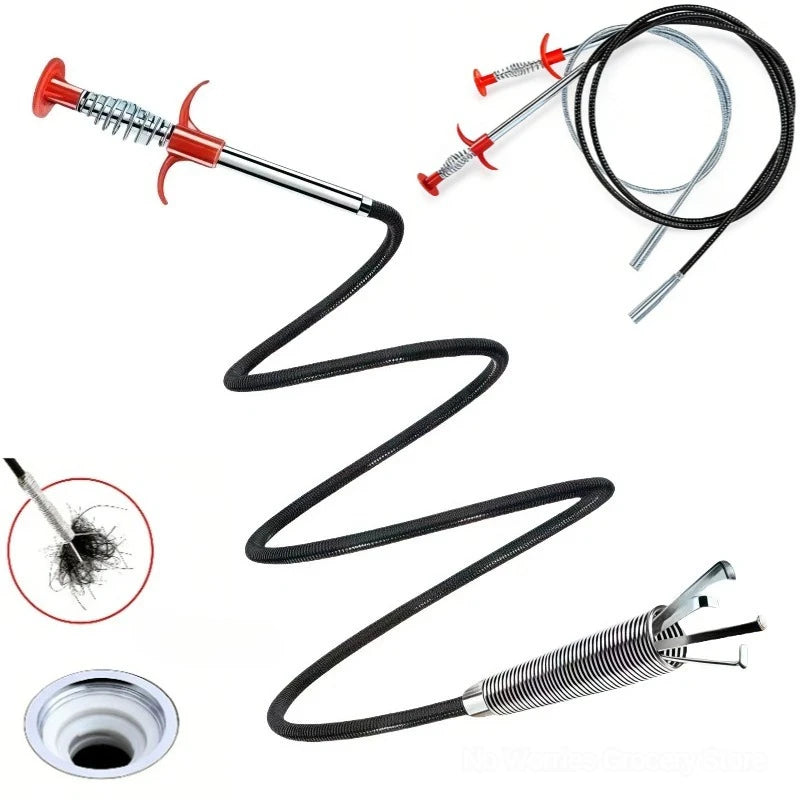 Four-Claw Telescopic Drain Cleaner Pipe Grabber Tool