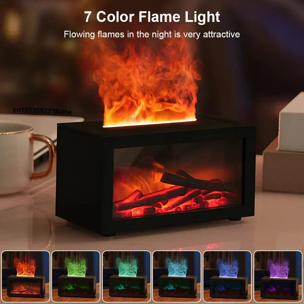  Flame Fireplace Aroma Humidifier