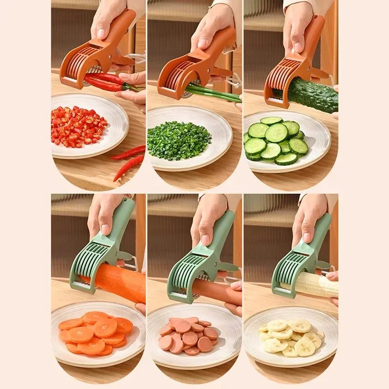 Stainless Steel Multi-Functional Vegetable and Fruit Salad Slicer