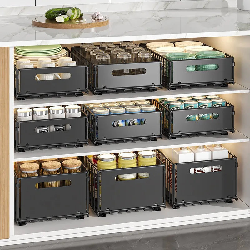 Metal Pull-Out Cabinet Storage