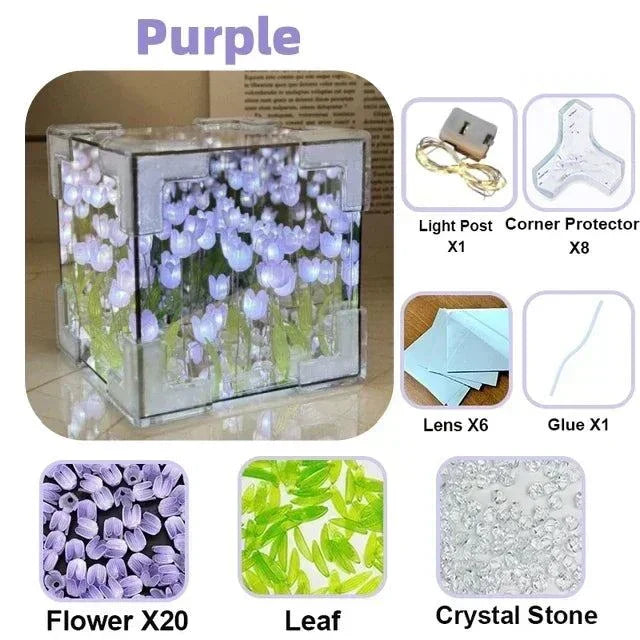 Tulip Mirror Cube Night Lamp