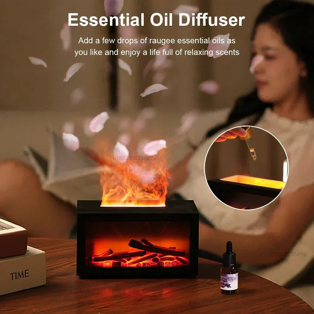  Flame Fireplace Aroma Humidifier