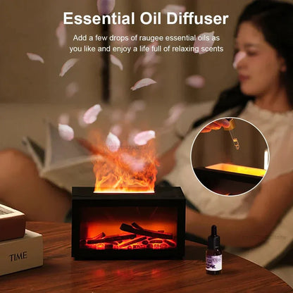  Flame Fireplace Aroma Humidifier