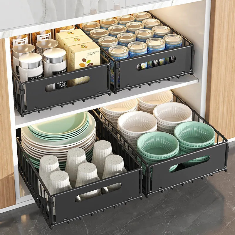 Metal Pull-Out Cabinet Storage