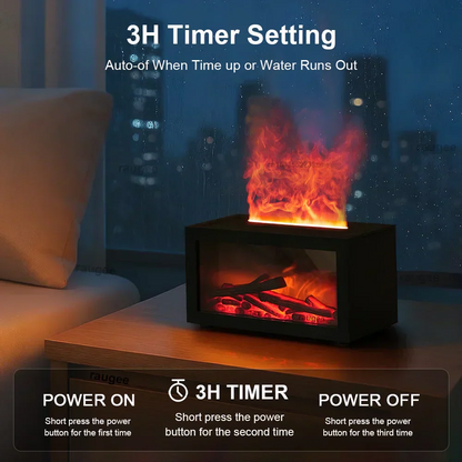  Flame Fireplace Aroma Humidifier