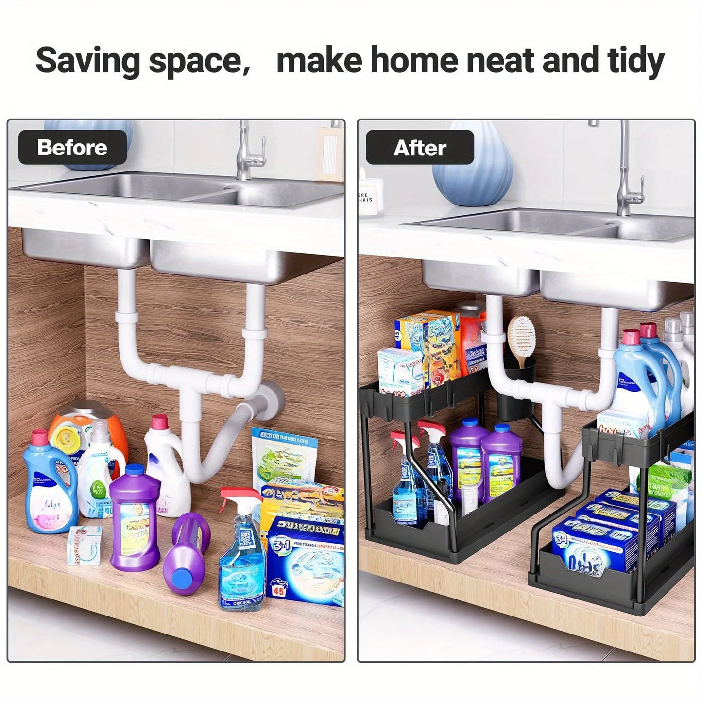 Multi-Layer Pull-Out Storage Rack