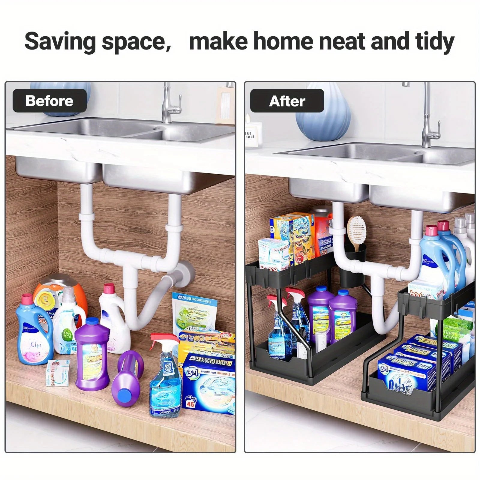 Multi-Layer Pull-Out Storage Rack