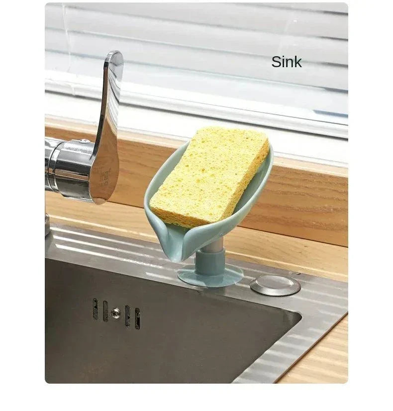 Leaf Shape Drain Soap Holder