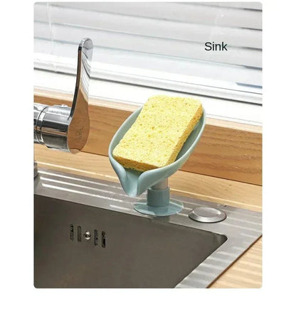 Leaf Shape Drain Soap Holder