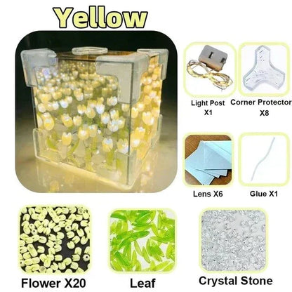 Tulip Mirror Cube Night Lamp