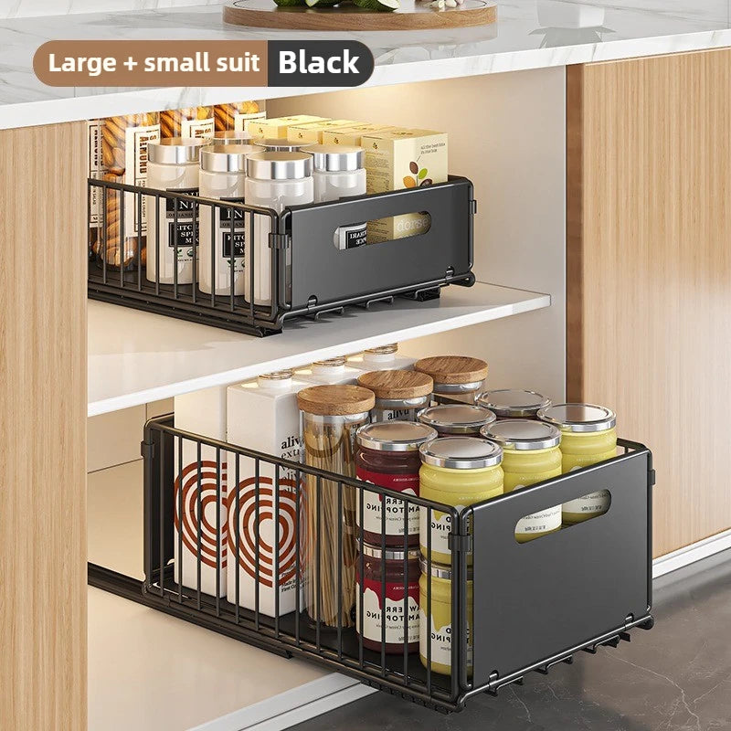 Metal Pull-Out Cabinet Storage