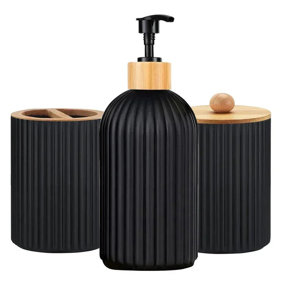 Bathroom Countertop Soap Dispenser and Organizer Set