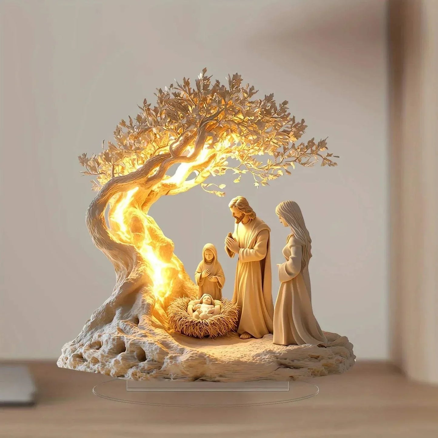 Prayer Under Moonlight Tree