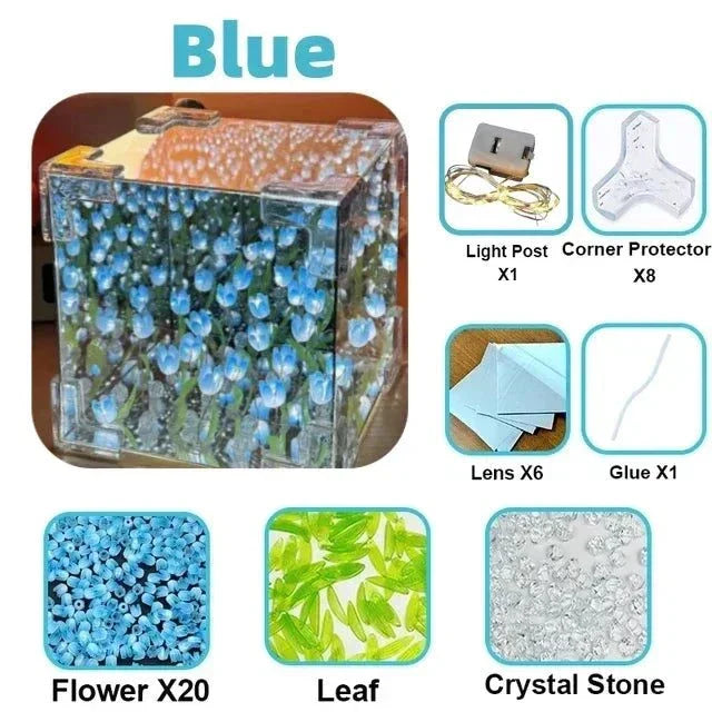 Tulip Mirror Cube Night Lamp