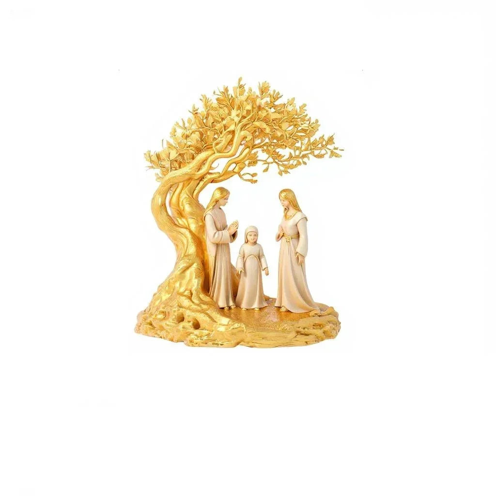 Prayer Under Moonlight Tree