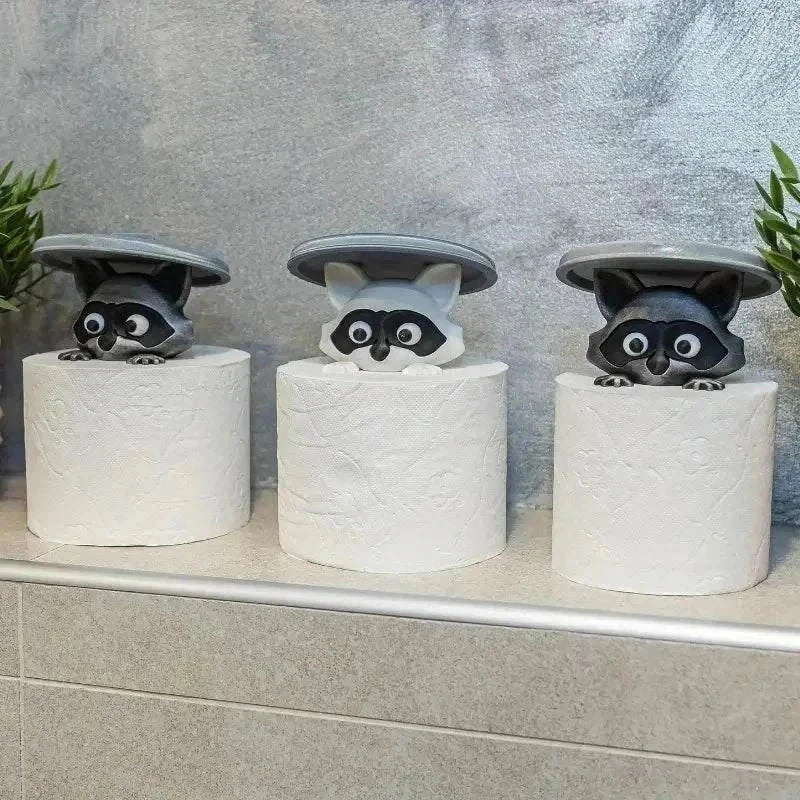 3D Printed Raccoon Toilet Paper Holder