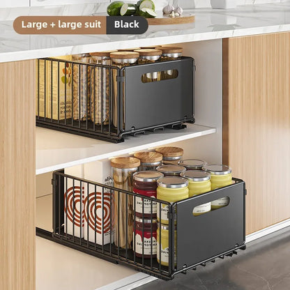 Metal Pull-Out Cabinet Storage