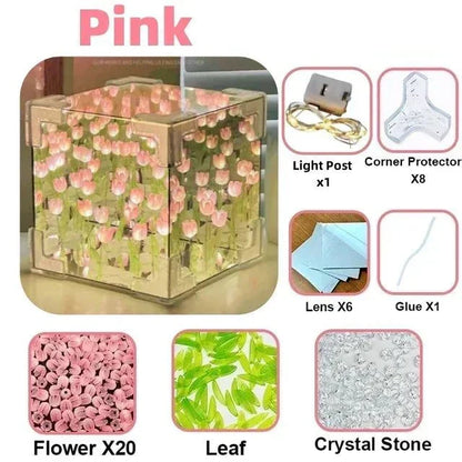 Tulip Mirror Cube Night Lamp