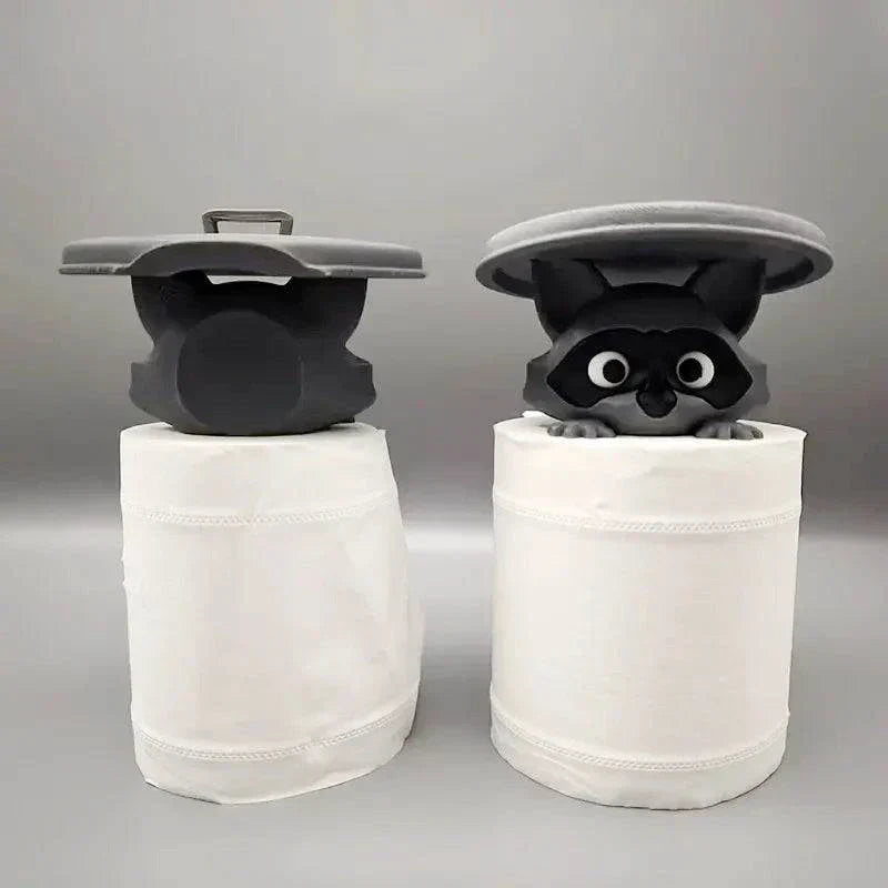 3D Printed Raccoon Toilet Paper Holder