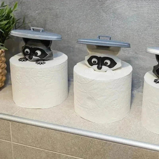 3D Printed Raccoon Toilet Paper Holder