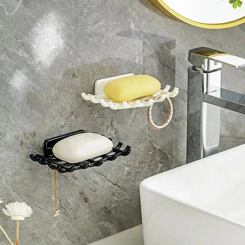 Wall Mounted Drainage Soap Dish Shelf