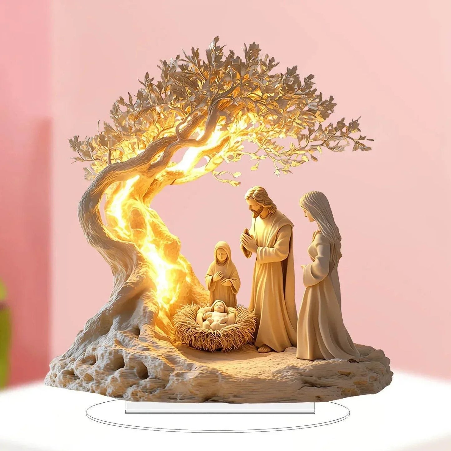 Prayer Under Moonlight Tree
