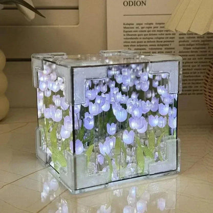 Tulip Mirror Cube Night Lamp