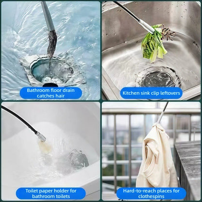 Four-Claw Telescopic Drain Cleaner Pipe Grabber Tool