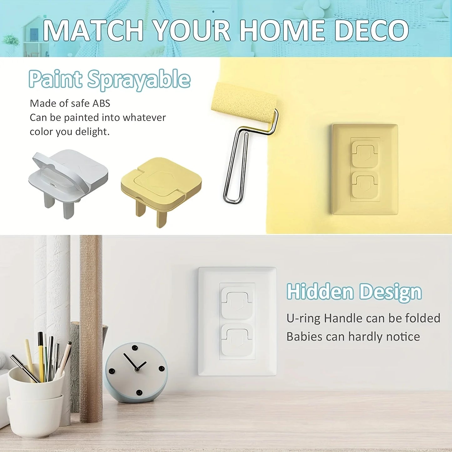 50PCS Baby Proof Outlet Covers Safety