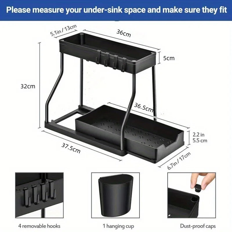 Multi-Layer Pull-Out Storage Rack