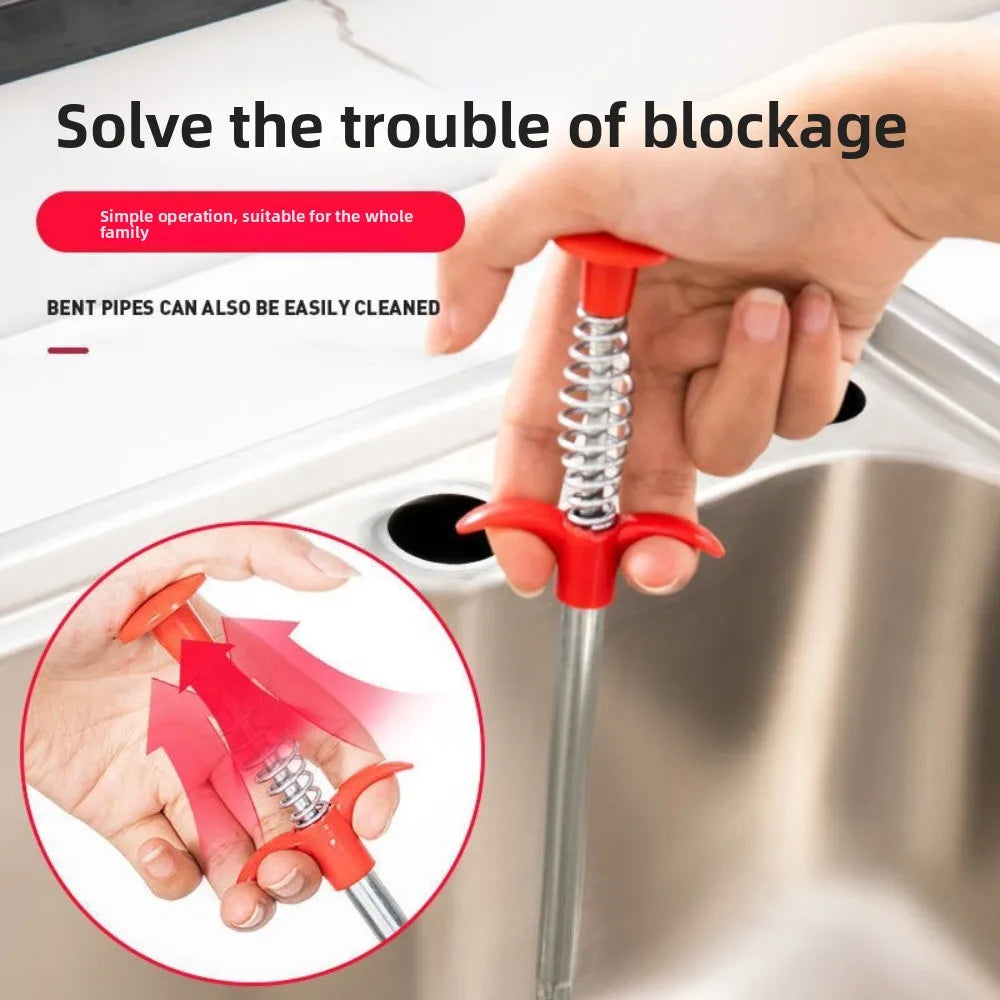 Four-Claw Telescopic Drain Cleaner Pipe Grabber Tool