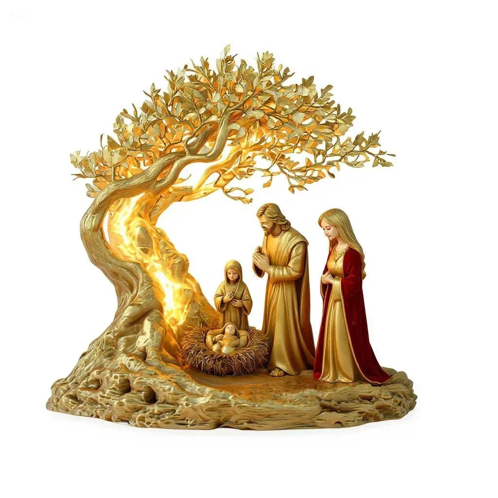Prayer Under Moonlight Tree