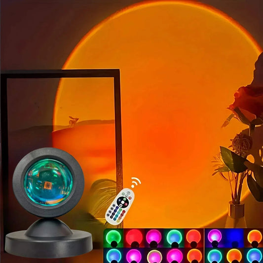 16-Color Sunset Projection Lamp