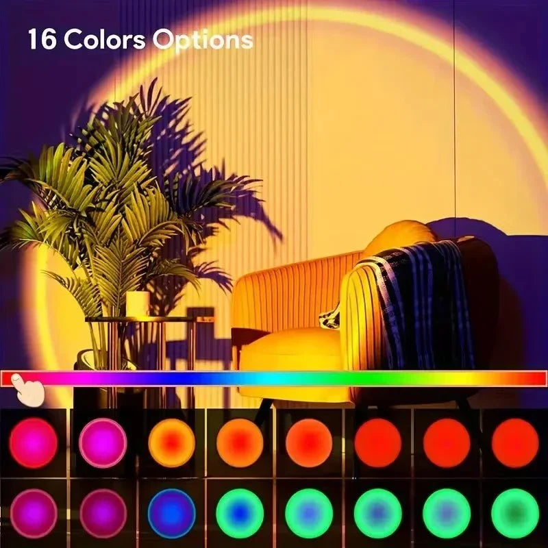 16-Color Sunset Projection Lamp