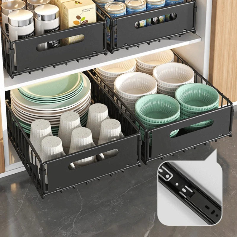 Metal Pull-Out Cabinet Storage